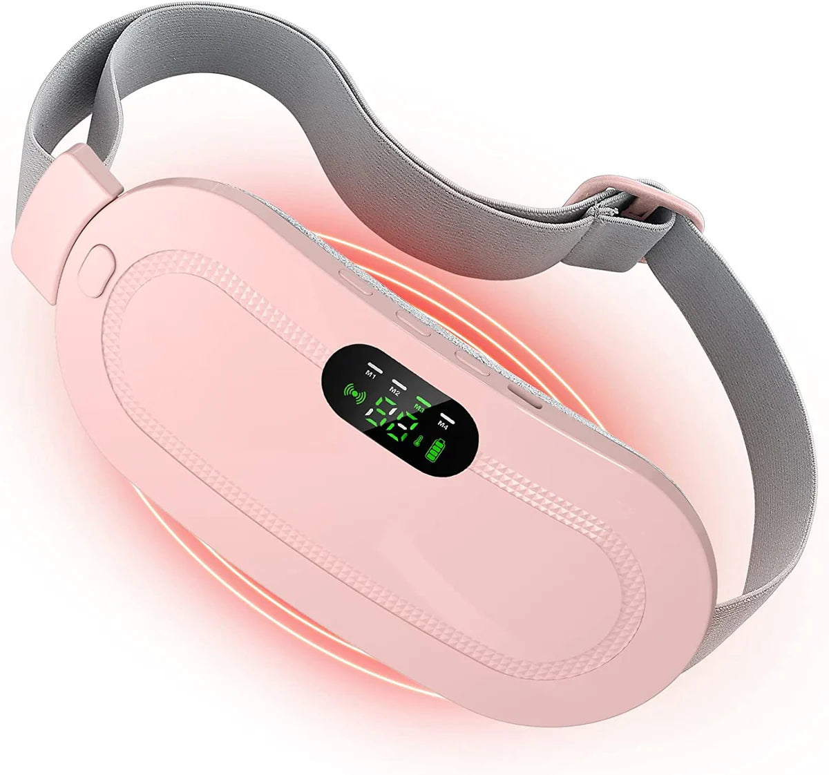 PORTABLE DIGITAL DISPLAY CORDLESS MENSTRUAL HEATING PAD FAST HEATING MASSAGE PERIOD WAIST WRAP BELT WOMEN MENSTRUAL PAIN RELIEF