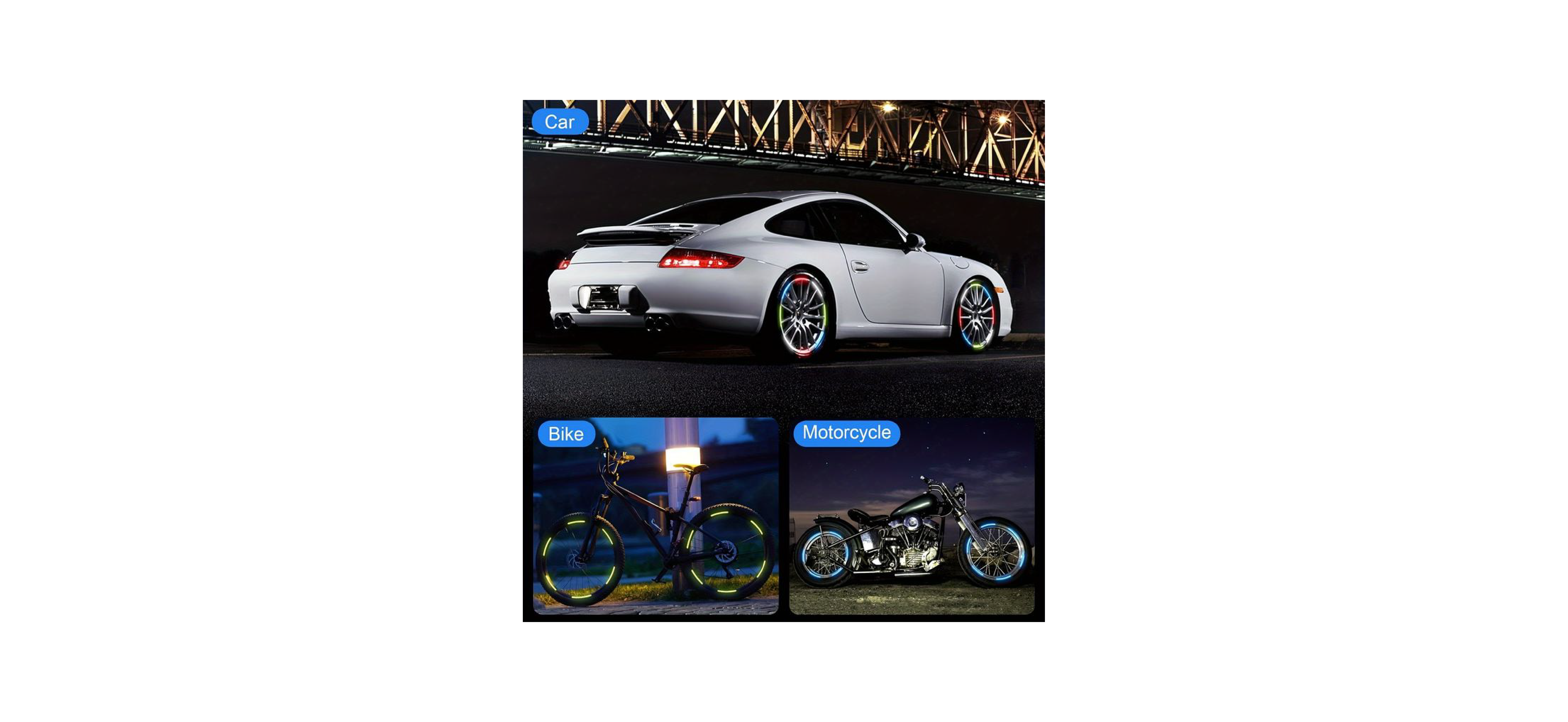Car Reflective Rim Stickers (20 PCS)