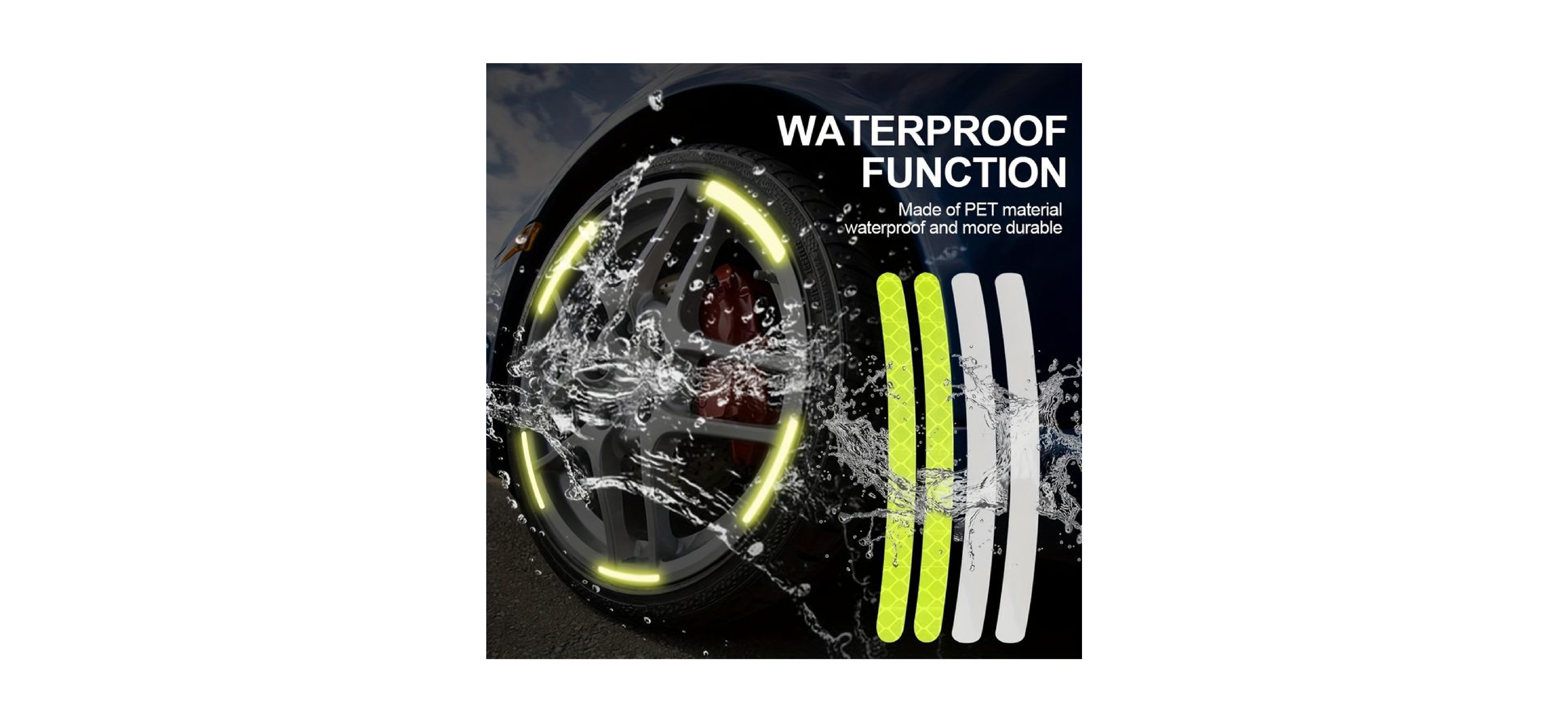 Car Reflective Rim Stickers (20 PCS)