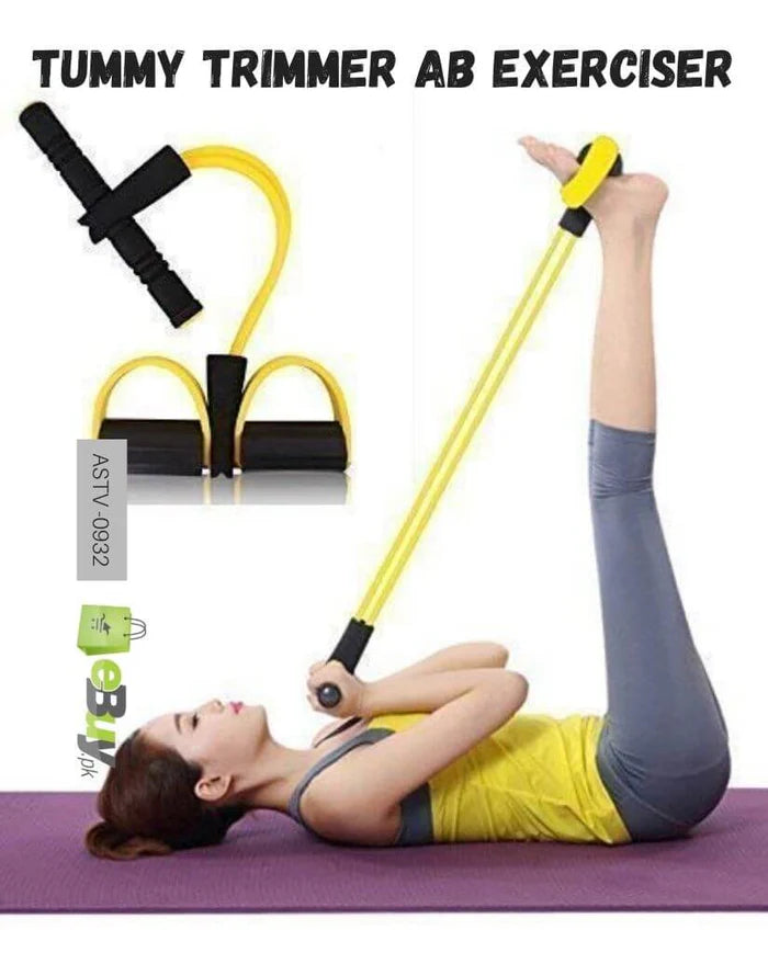 RUBBER PULL TUMMY TRIMMER ABS EXERCISER