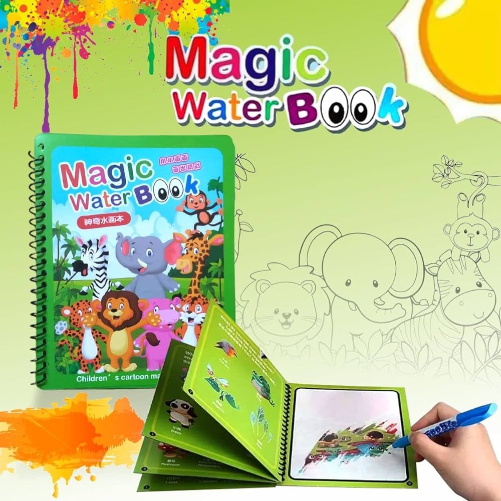 REUSABLE MAGIC WATER PAINTING BOOK 😳😳