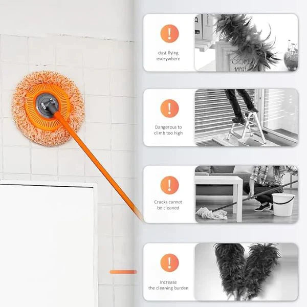 360° ROTATABLE & ADJUSTABLE FLOOR CLEANER