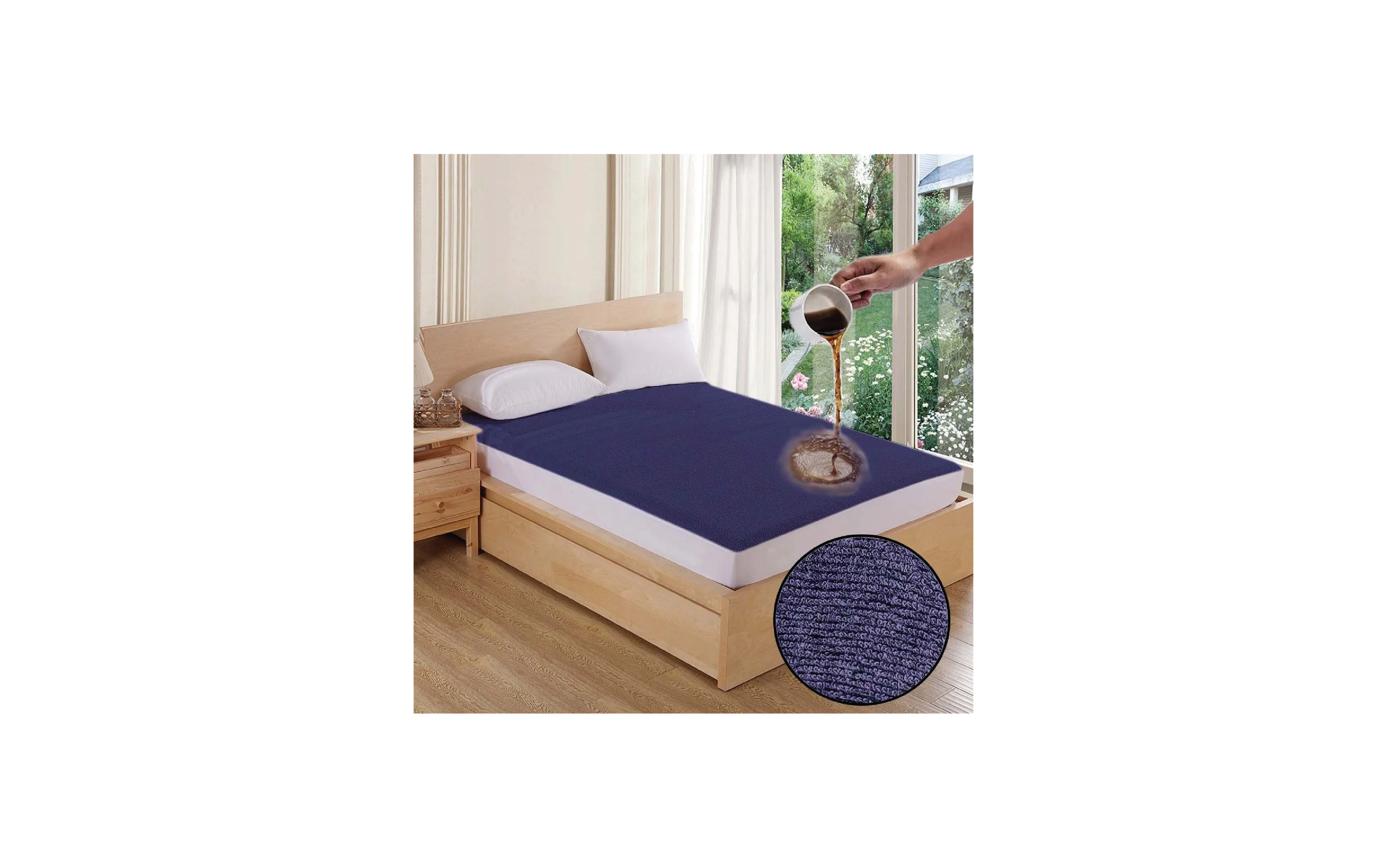 Premium Terry Cotton 100% Waterproof Fitted Mattress Protector