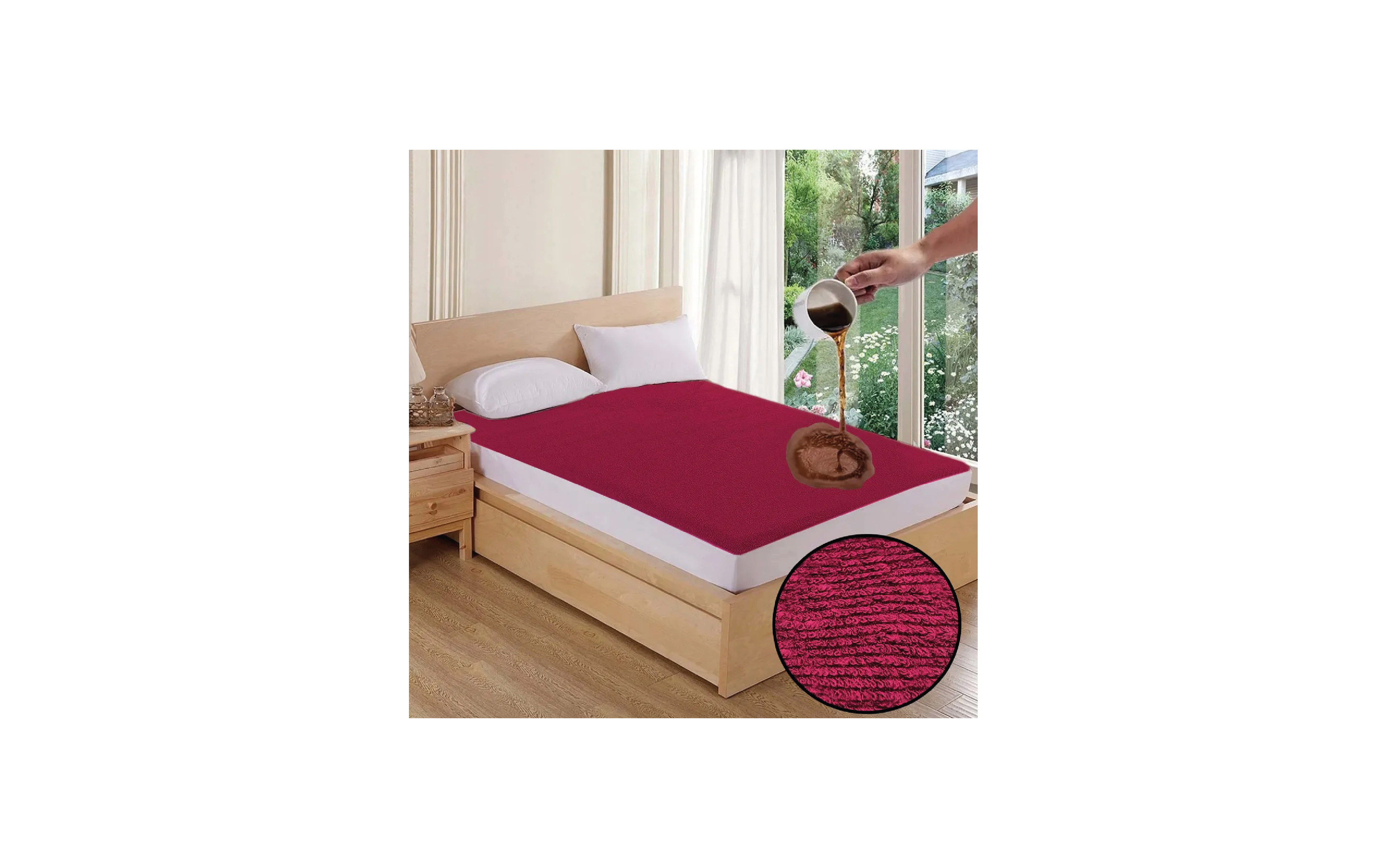 Premium Terry Cotton 100% Waterproof Fitted Mattress Protector