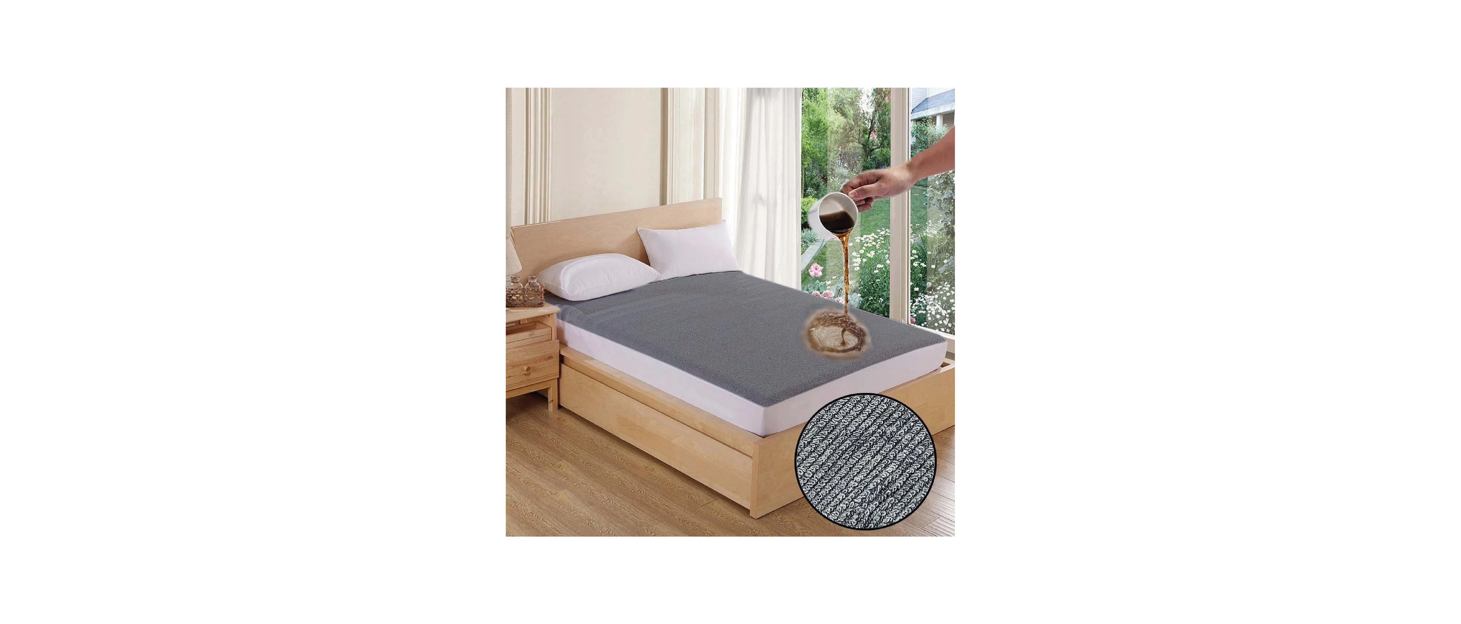 Premium Terry Cotton 100% Waterproof Fitted Mattress Protector