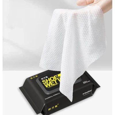 SHOE QUICK WIPES DISPOSABLE (30 PCS BOX)