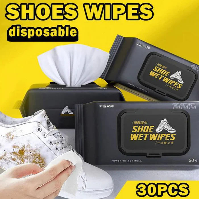 SHOE QUICK WIPES DISPOSABLE (30 PCS BOX)